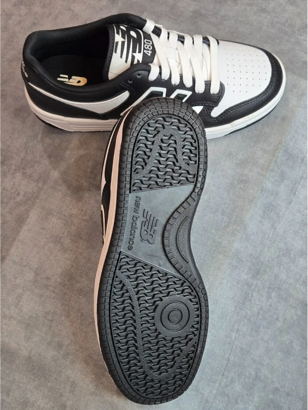 New Balance 480 - Black / White (GSB480BW) Youth Size 5.5Y Women's 7 NEW IN BOX
